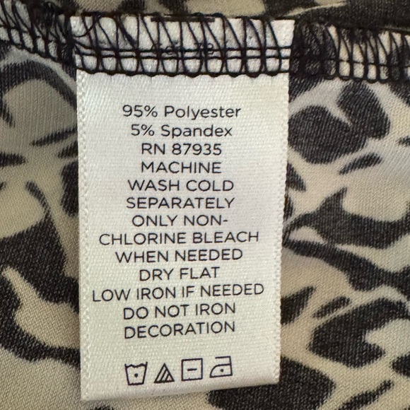 G-32‎ Susan Graver White & Black Sleeveless Pullover Summer Blouse Size L - Picture 12 of 13